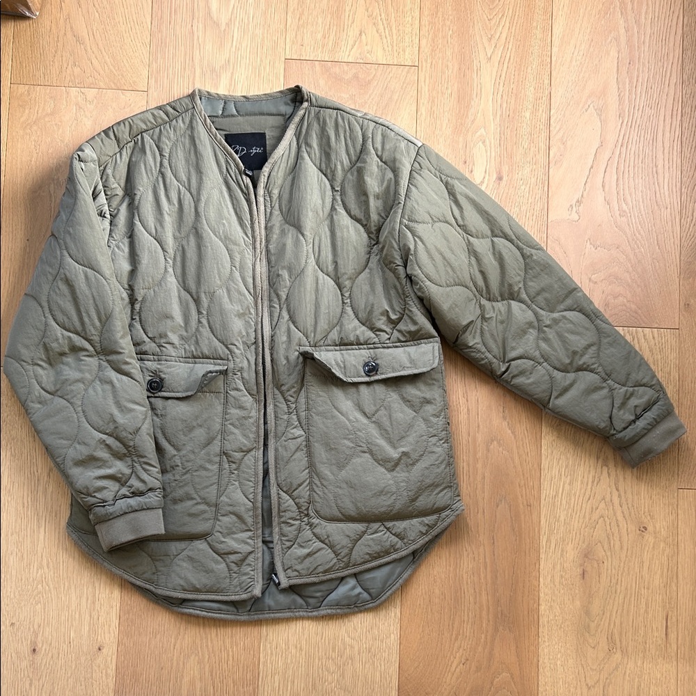 Quilted Jacket in Olive